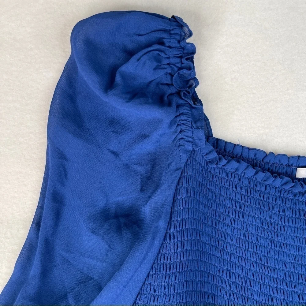 Reformation Pinto Top Caspian Blue Size 2X